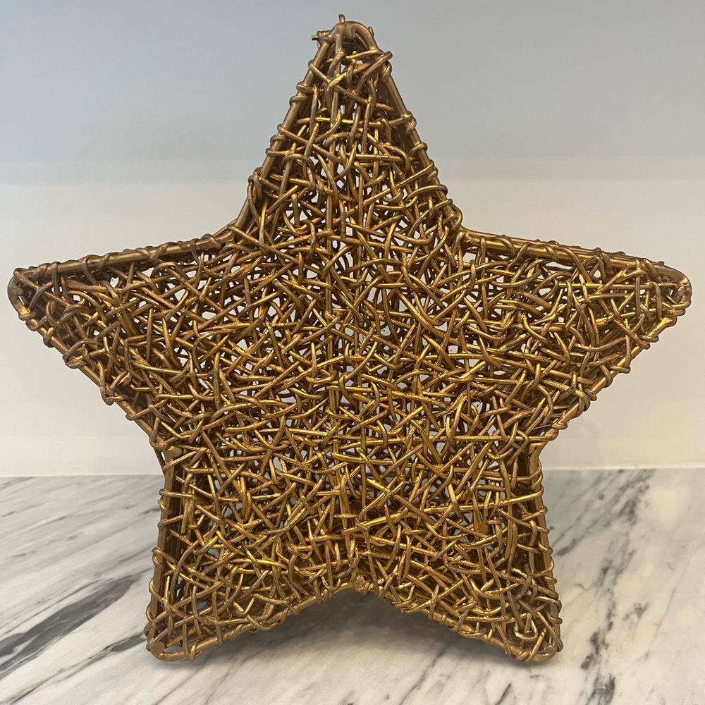Decorative gold star